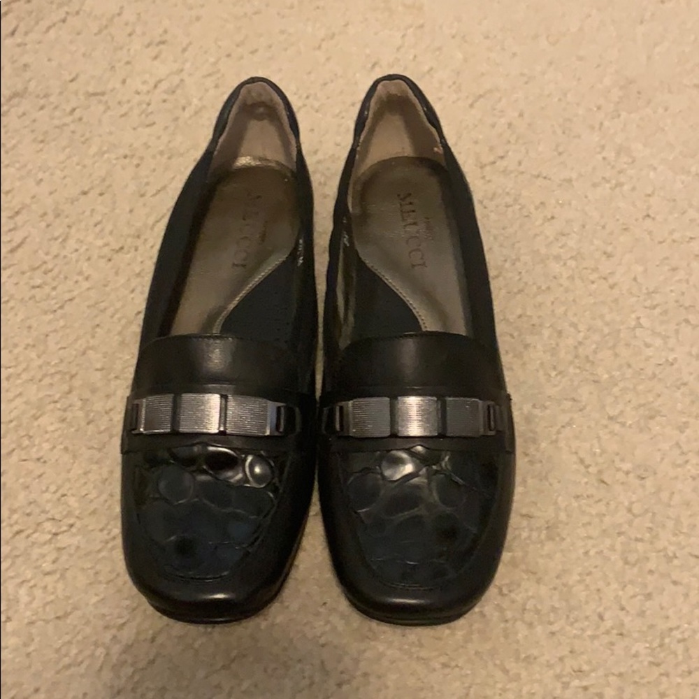 Sesto Meucci Black Loafers